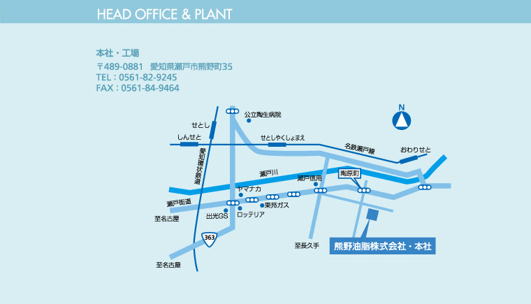 本社・工場map